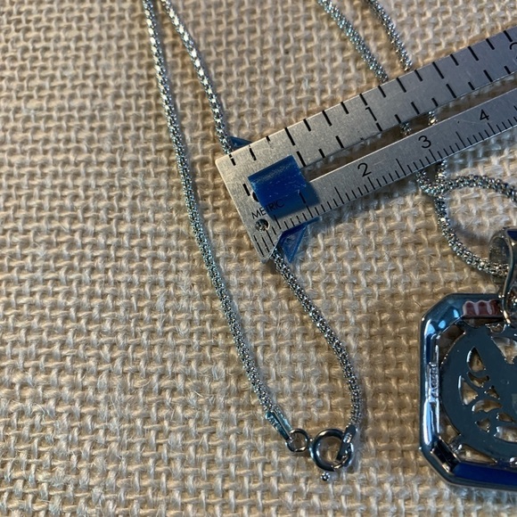 Suspicion Sterling Marcasite Initial D enhancer pendant with chain - Picture 3 of 4